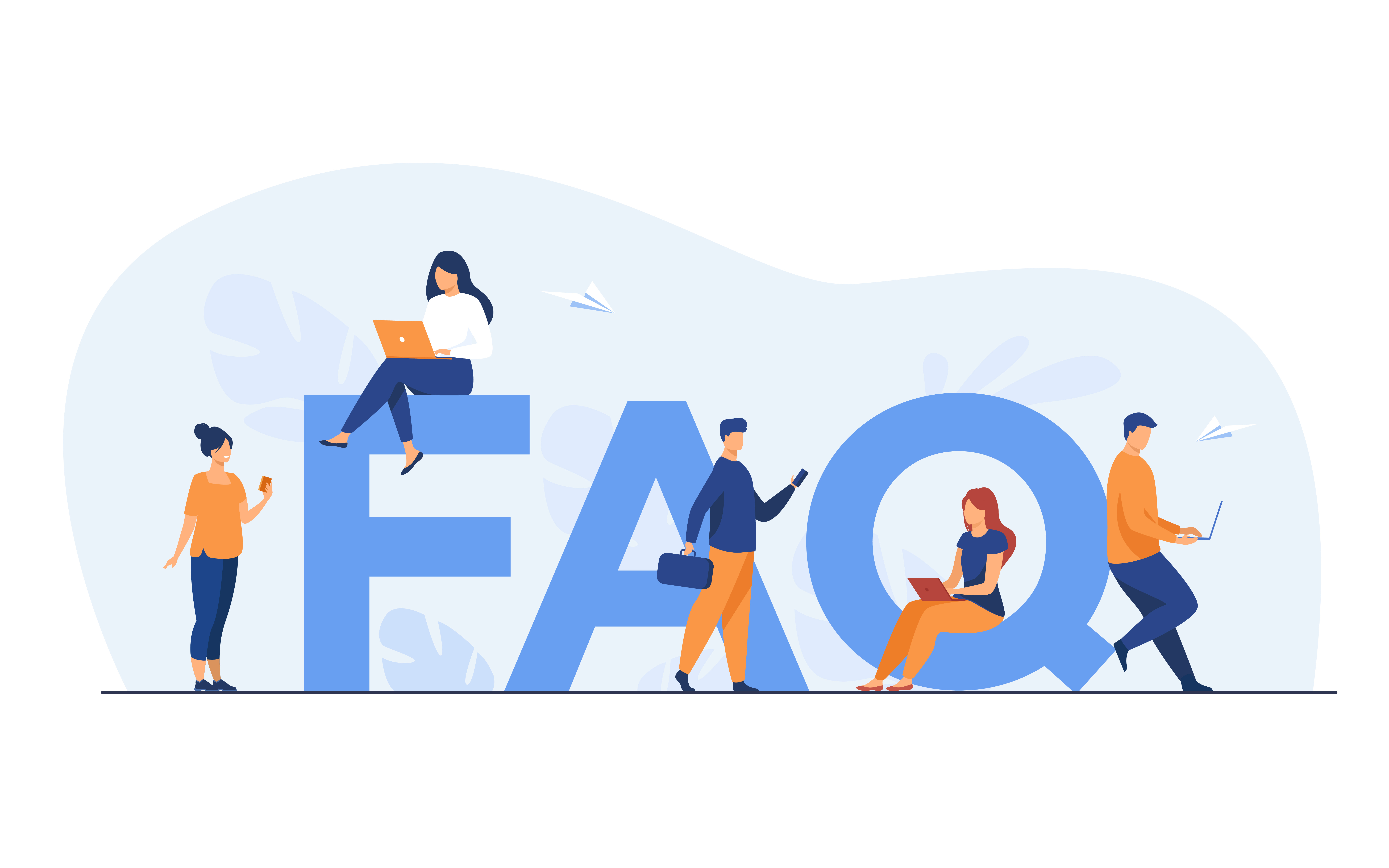 Person holding question mark